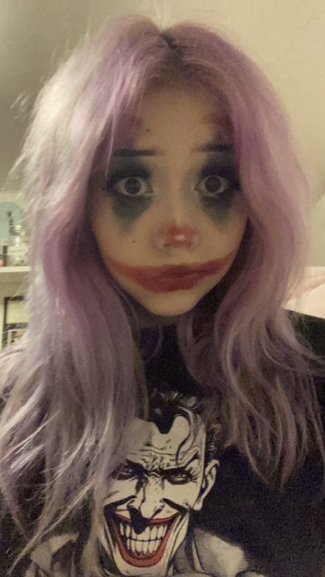 Halloween Costumes Cute Scary, Halloween Makeup Inspo Clown, Clown Face Makeup Easy, Peelover666 Makeup, Halloween Masks For Women, Face Paint Ideas Scary, Halloween Face Paint Clown, Halloween Makeup Full Face, Scary Face Paint Horror Makeup Easy