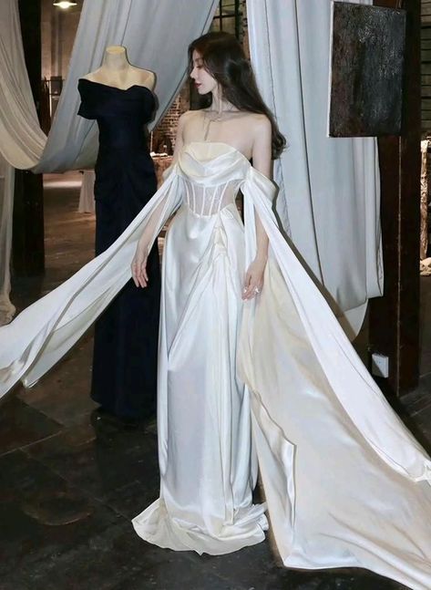 White Satin Prom Dress, Chic Evening Dress, Multi Way Dress, Velvet Prom Dress, Prom Dresses Two Piece, Long Evening Dress, Piece Prom Dress, Green Prom Dress, Satin Prom Dress