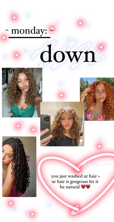 Weekly Hairstyles For School, Weekday Hairstyles, Curly Hairstyles 3b Curls, Half Up Half Down Curly Hairstyles, 3b Curly Hairstyles, 3c Hair Type, 3c Natural Hair, Curly Hair Care Routine, Mixed Curly Hair