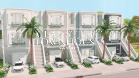 Bianca Sims 4 San Sequoia Townhouse, Sims 4 San Sequoia, Sims 4 Aesthetic Cc, San Sequoia, Sims 4 Aesthetic, Loft Style Apartment, 4 Aesthetic, Street Townhouse, My Lovely Friend