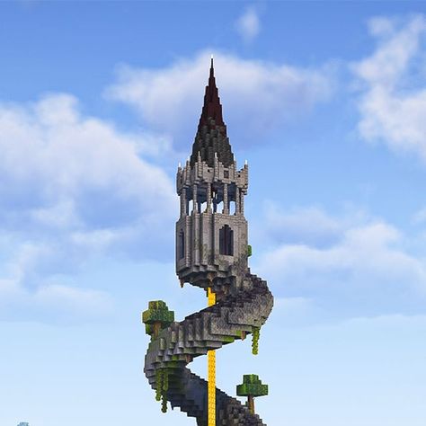 Jon & Patchon | Minecraft Builds on Instagram‎: "⛏️ Spiral tower | Minecraft ⛏️

💾 Downloads on patreon, link in bio

🏞️ | Shaders : Complementary
🖥️ | Minecraft Version : 1.20.4
‏
Support:

‎‏✔️ | Follow @jonepatchon
👍 | Like
📣 | Share
🗨️ | Comment
📩 | Save

🔄 Hastags

#minecraft #minecraftbuild #minecraftinspiration #minecraftbuilds #mojang #minecraftisawesome #minecraftbuilding #minecraftideas #minecraftpc #minecraftinstagram #minecraftcreations #minecraftbuildideas #minecraftjava #minecrafttutorial #minecrafters #minecraftersonly #minecraftpconly #minecraftdaily
#minecraftstarterhouse #minecrafttutorial #minecraftsurvival #minecrafthouses #minecraftbuilds #minecraftbuilder #minecraftbuildings"‎ Tower Minecraft, Spiral Tower, Minecraft Cottagecore, Minecraft Builds, Link In Bio, Minecraft