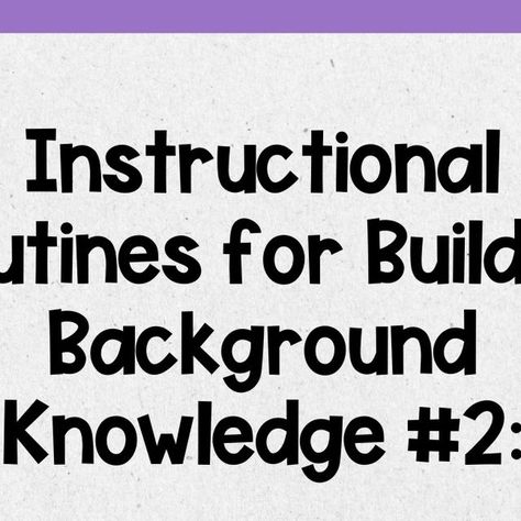 Rachel | Science of Reading on Instagram: "“How much readers understand about the text's topic before they read is a major factor in how much they understand while and after they read it" (Gerde et al., 2012) When we BUILD background knowledge rather than "activate" it, we level the playing field for students. We explicitly teach information that is pertinent to accessing the text we plan to read. Rather than asking "who knows about this topic?", we cut to the chase and give kids the informat Background Knowledge Activities, Teaching Background, Spinach Cauliflower, Kwl Chart, Background Knowledge, Science Of Reading, Comprehension Strategies, Rocket Science, Reading Intervention
