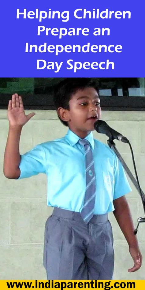 Helping Children Prepare an Independence Day Speech Republic Day Speech For Kids, Republic Day Speech, Independence Day Of India, Independence Day Speech, Freedom Fighters Of India, India For Kids, National Festival, 15 August Independence Day, 15th August