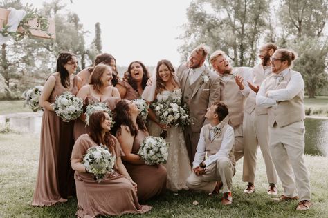 tan, beige, natural colored wedding! bridesmaid dresses: kennedy blue - fawn Natural Wedding, Wedding Bridesmaid, Nature Wedding, Wedding Bridesmaid Dresses, Beige Color, Bridesmaid Dresses, Wedding Dress, Dresses, Blue