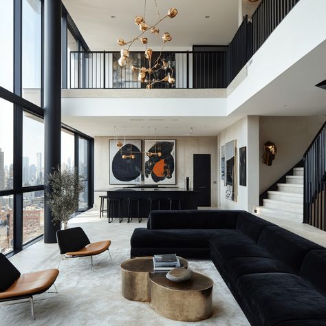 27 Stunning Modern Black Couch Living Room Ideas You’ll Love Minimalist Living Room Black Couch, Living Room Designs With Black Couch, Black Couch Aesthetic, Apartment Design Luxury, Black Couch Living Room Ideas, Modern Black Couch, Black Sectional Living Room, Black Couch Living Room, Couch Living Room Ideas