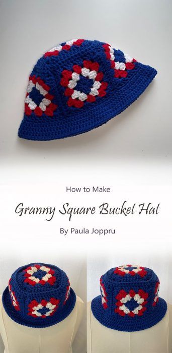 Stylish Granny Square Bucket Hat Free Crochet Ideas - Carolinamontoni.com Mens Bucket Hat Crochet Pattern, Crochet Bucket Hat Granny Square Pattern, Granny Square Bucket Hat Crochet Pattern, Crochet Granny Square Hats, Crochet Granny Square Bucket Hat Free Pattern, Crochet Granny Bucket Hat Free Pattern, Crochet Granny Square Bucket Hat Pattern, Crochet Hat Granny Square, Crochet Granny Square Hat Free Pattern