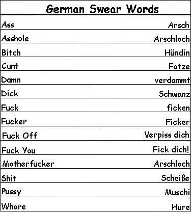 German Swear Words - Learn German German Curse Words, Elegant Speaking, German Swear Words, Spanish Swear Words, French Swear Words, Words In Different Languages, Words In Other Languages, German Phrases, Swear Words