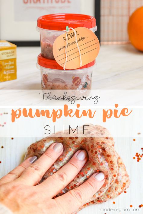 This fall slime recipe is non-toxic and safe for kids. My kids love this pumpkin pie slime that smells just like your favorite Thanksgiving dessert! And grab my free printable at the bottom for the cutest Thanksgiving party favor. Fall Slime, Exterior Flooring, Ceiling Door, Thanksgiving Party Favors, Fall Essential Oils, Slime Making, Free Thanksgiving Printables, Easy Slime Recipe, Pumpkin Spice Everything