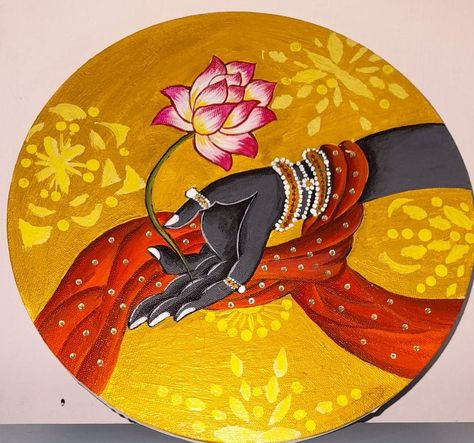 Round Mdf Board Painting Ideas, Lipin Art, Buddhism Wallpaper, Round Painting, Dupatta Designs, Mdf Painting, Pichwai Painting, Colorful Canvas Art, Soft Pastel Art