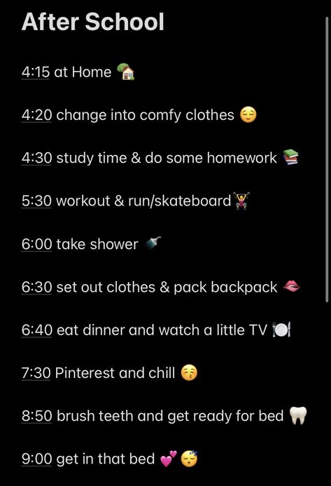 Night Routine Checklist, Teen Tips, 7th Grade Tips, Pack Lunches, School Night Routine, Good Apps For Iphone, Middle School Essentials, Room Cleaning Tips, Aesthetic Routines