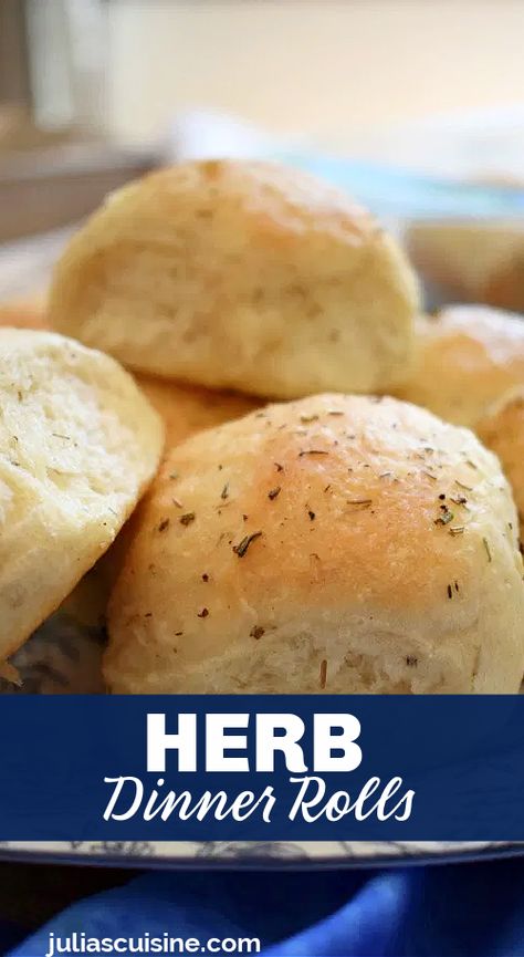 Herb Dinner Rolls Herb Rolls Recipe, Herb Dinner Rolls, Fluffy Dinner Rolls, Dinner Roll, Homemade Rolls, Bread Dip, Herb Cheese, Yeast Rolls, Dinner Rolls Recipe