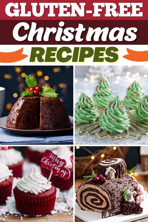 These gluten-free Christmas desserts ensure everyone at your party can enjoy holiday treats! From cupcakes to cookies to pies, you can't go wrong with any of these tasty desserts. Christmas Eve Appetizers Gluten Free, Gluten Free Xmas Desserts, Christmas Dessert Gluten Free, Gluten Free Christmas Desserts Easy, Gluten Free Xmas Treats, Christmas Gluten Free Desserts, Gluten Free Desserts Christmas, Christmas Desserts Gluten Free, Gluten Free Xmas