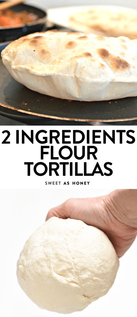 2 INGREDIENTS FLOUR TORTILLAS Healthy Homemade Tortillas, Egg Squares, Fried Chicken Side Dishes, Easy Flour Tortillas, Soft Tortilla Recipe, Almond Flour Tortilla Recipe, Mexican Flour Tortillas, Chicken Side Dishes, Easy Tortilla Recipe