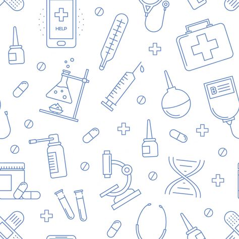 Medical Seamless Pattern, Pharmacy Background Wallpaper, Doctors Background, Medical Background Aesthetic, Background Pharmacy, Pharmacy Background, Hospital Background, Health Background, Medical Vector