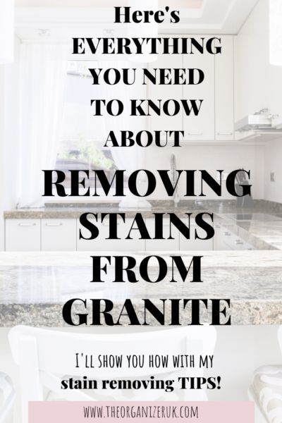 How To Get Stains Out Of Granite Countertop, How To Clean White Granite Countertops, Cleaning Granite, Quick Cleaning Tips, Tidy Bedroom, How To Clean Granite, Make The Bed, Remove Oil Stains, Candy Popcorn