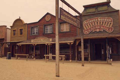 Wild West Architecture, Western Saloon Aesthetic, Theme Park Planning, Western Architecture, Calico Ghost Town, Cowboy Town, Old Western Towns, Western Games, Old West Town