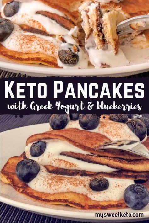 Keto Breadsticks, Keto Approved Foods, Breakfast Birthday, Greek Yogurt Pancakes, Desayuno Keto, Yogurt Pancakes, Keto Diet Breakfast, Keto Diet Benefits, Starting Keto Diet