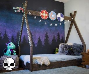 WickedMakers's Projects - Instructables Viking Bed, Viking Baby, Viking Decor, Montessori Bed, Floor Bed, Train Your Dragon, How To Train, Toddler Room, Cool Diy Projects