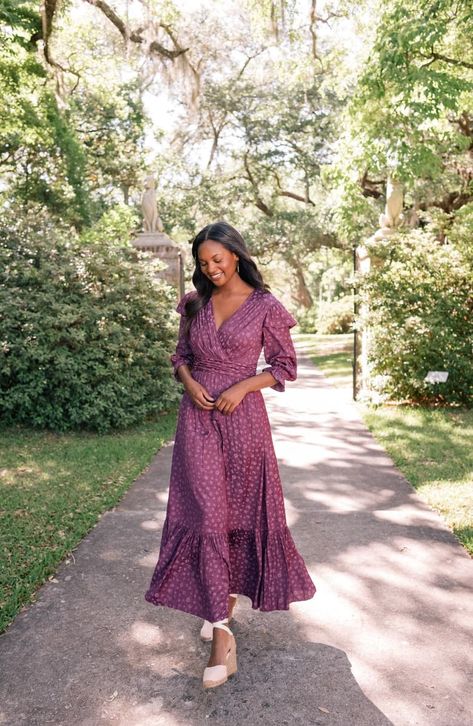 Gal Meets Glam Collection Cassandra Floral Jacquard Maxi Dress Purple Autumn, Gal Meets Glam Collection, Print Chiffon Maxi Dress, Floral Chiffon Maxi Dress, Midi Dress Fall, Purple Maxi, Purple Maxi Dress, Gal Meets Glam, Rose Boutique