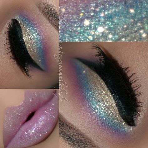 “I'm always trying to find opportunities to use glitter in my looks...I just can't stay away from it So... #carnival & #fasching it is this time …”  @theamazingworldofj   ♡♥♡♥♡♥ Make Up Yeux, Make Up Mata, Carnaval Make-up, Drag Make-up, Flot Makeup, Unicorn Makeup, Fairy Makeup, Rose Blue, Glitter Makeup