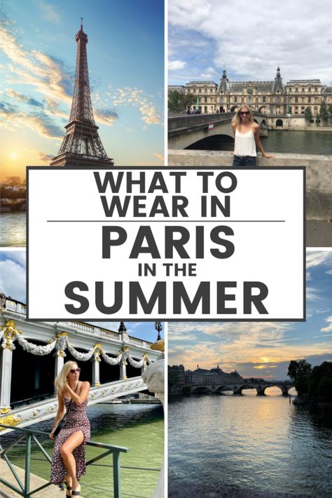 Vacation Outfits Paris Summer, Paris Vacation Outfit Summer, Outfit Ideas For Paris Trip, France Trip Outfits, Paris Trip Outfits Summer, Paris France Outfits Summer, What To Wear In France In Summer, Paris In August Outfits, Paris In Summer Outfits