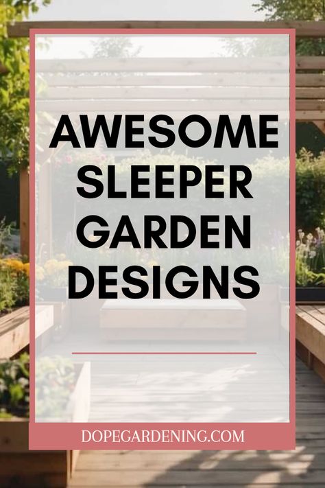 Looking to spruce up your garden? Check out these creative ideas using sleepers! From cozy seating areas to charming flower borders, sleepers can transform your outdoor space into a lovely retreat. Get inspired to create a unique garden and learn how you can easily use wooden sleepers to achieve wonderful results. Let your imagination run wild as you discover ways to elevate your garden using these simple materials. Follow us for more exciting ideas and save your favorites for future projects! Sleepers Garden Ideas, Creative Outdoor Spaces, Wooden Garden Borders, Fun Garden Ideas, Sleepers In Garden, Garden Ideas Uk, Flower Borders, Garden Seating Area, Raised Flower Beds