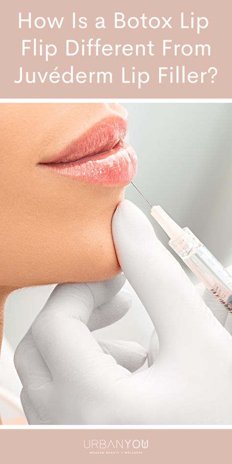 How Is a Botox Lip Flip Different From Juvéderm Lip Filler? Juvederm Before And After Lips, Natural Looking Lip Fillers, Botox Vs Fillers, Jaw Filler, Juvederm Before And After, Botox Lip Flip, Lip Fillers Juvederm, Juvederm Lips, Lip Outline