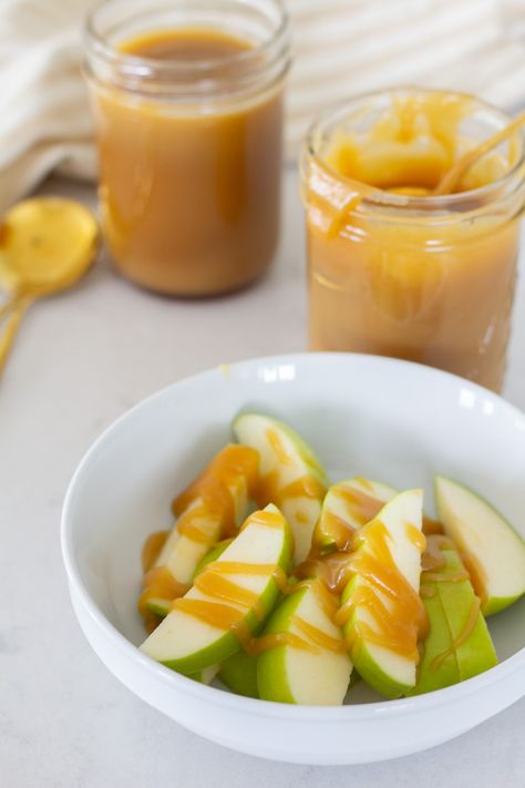 Simple Homemade Caramel Sauce - Handmade Farmhouse The Best Caramel Sauce, Easy Caramel Sauce For Apples, Homemade Caramel Dip For Apples, Caramel Apple Sauce Recipe, Best Caramel Apple Dip, Homemade Caramel Sauce For Apples, Easy Caramel Dip For Apples, Caramel Dipping Sauce For Apples, How To Make Homemade Caramel