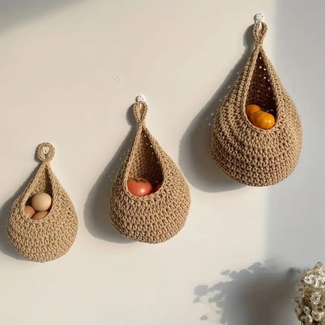 3pcs Set Fruit Hammock For Kitchen Wall Hanging Teardrop Hanging Baskets Hanging Onion Basket Bohemian Storage Fruit Wall Hooks For Kitchen Wall Home Restaurant Storage Garlic Vegetable Wall Planters - Patio, Lawn & Garden - Temu South Africa Bohemian Restaurant, Onion Basket, Fruit Hammock, Basket Wall Hanging, Vegetable Planters, Kitchen Wall Hangings, Fruit Holder, Natural Baskets, Wall Decor Lights