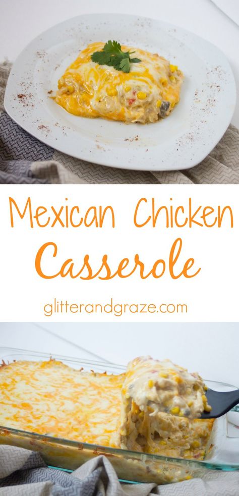 mexican chicken casserole a family satisfying casserole Viva La Chicken Casserole, Chicken Recipes With Cream Cheese, Chicken Rotel, Shredded Rotisserie Chicken, Recipes Using Rotisserie Chicken, Mexican Chicken Casserole, Ranch Chicken Casserole, Minute Rice, Mexican Casserole