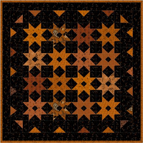 Cheddar Quilts, Black Quilts, Fall Primitives, Autumn Quilts, Autumn Quilt, Fall Quilt Patterns, Pam Buda, Triangle Quilts, Halloween Quilt