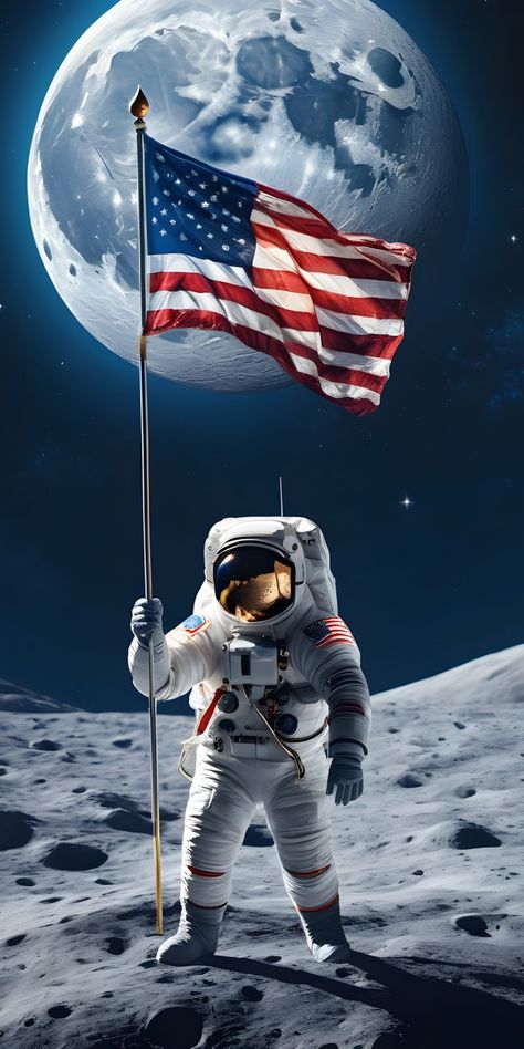 Flag Pictures, Patriotic Wallpaper, American Flag Pictures, Usa Wallpaper, Space Art Gallery, Kermit Funny, Patriotic Pictures, Astronaut Wallpaper, American Photo