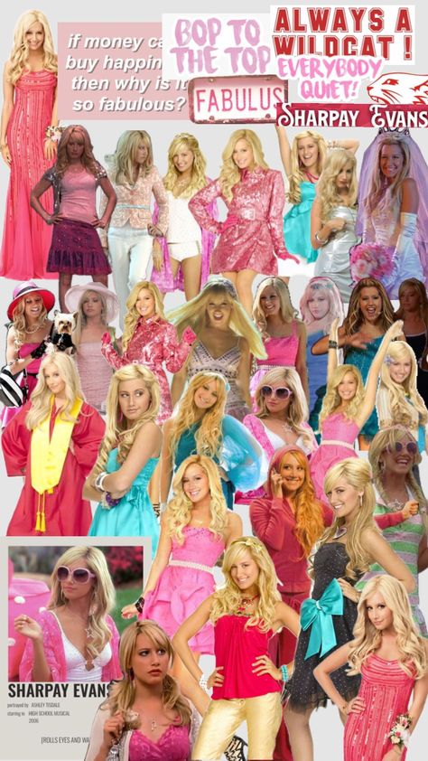 Sharpay Evans, 2000s Party, Childhood Characters, Elle Woods, Musical Plays, Ashley Tisdale, Legally Blonde, Eye Roll, High School Musical