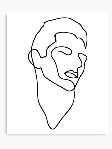 Male Line Drawing, Male Lip Drawing, Male Line Art, Male Fashion Model, Male Face Drawing, Minimalist Portrait, Face Line Drawing, Pattern Design Inspiration, Minimalist Drawing