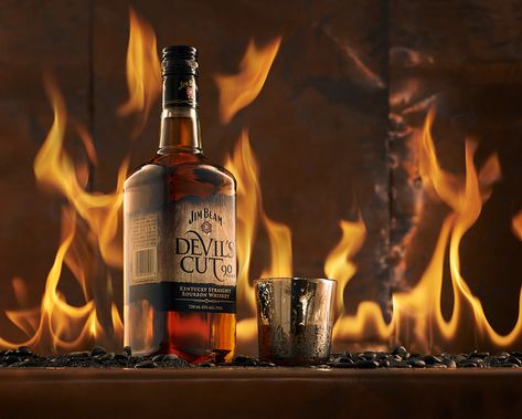 "Jim Beam" by Joshua Geiger #fstoppers #Product #beverage #liquor #bourbon #JimBeam #Devil'sCut #fire #Flames #Hell #Inferno Smoked Whiskey, Photography School, Fire Photography, Real Fire, Food Projects, Jim Beam, School Photography, Photography Lessons, Photography Workshops