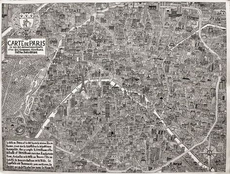 Cet étudiant dessine une carte de Paris à l'encre de Chine, le résultat est superbe | Le HuffPost City Maps Illustration, Plan Paris, Google Earth, Illustrated Map, Judo, City Map, City Photo, Cool Pictures, Visual Art