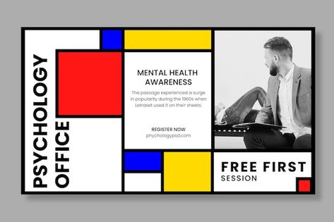 Free vectors, photos, and PSD downloads | Freepik Mondrian Layout Design, Mondrian Layout, Mondrian Design, Box Layout, Psychology Office, About Psychology, Mondrian Art, Poster Design Layout, Data Design