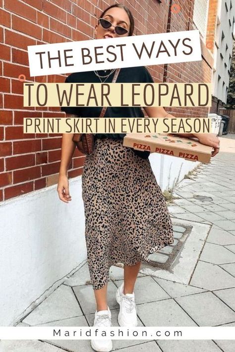 Styling Animal Print Skirt, Leopard Print Skirt Outfit Fall, Leopard Print Skirt Outfit Work, Styling A Leopard Print Skirt, Leopard Print Skirt Outfit Casual, Leopard Print Skirts, Leopard Print Skirt Outfits, Leopard Print Skirt Outfit Summer, Leopard Pencil Skirt Outfit