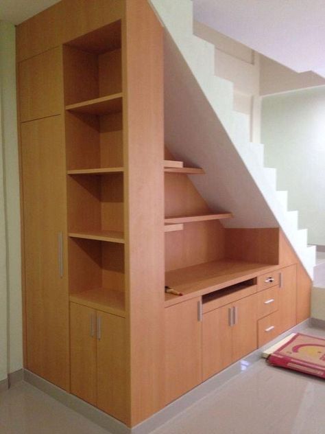 Under Stairs Storage Solutions, Space Under Stairs, Stairs Renovation, Stairs Design Interior, Desain Pantry, Staircase Storage, Kuantan, Basement Storage, Home Stairs Design