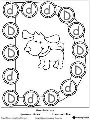 Letter D Activities For Preschool, D Worksheet, Small Alphabet Letters, Letter D Worksheet, Letter D Crafts, Alphabet Letter Activities, Small Alphabets, Letter Recognition Activities, Alphabet Worksheets Kindergarten