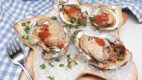 If you don't like the taste of raw oysters, try this air fryer recipe for simple, cooked oysters that are ready in minutes. Scallops Sauce Recipe, Air Fryer Oyster Recipes, Deep Fried Oysters, Cooked Oysters, Grilled Oysters, Raw Oysters, Oyster Recipes, Fried Oysters, Fresh Oysters