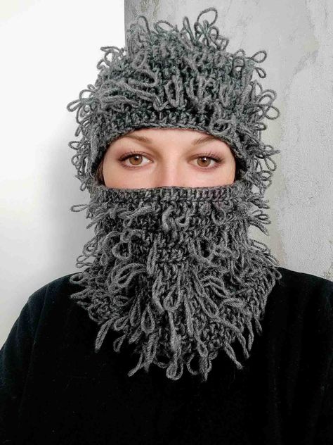 Distressed Balaclava, Distressed Crochet, Intarsia Crochet, Fair Isle Hat, Colorful Hat, Edgy Aesthetic, Clothing Pieces, Fair Isle Pattern, Urban Street Style