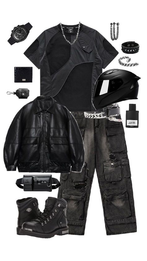 ★☆　　🪦　　 OUTFITS FOR INSPO ？⠀⠀ ⠀〉〉⠀⠀⠀　 F4M ！ 　 ⠀⠀⠀⠀⠀⠀⠀⠀⠀⠀⠀⠀⠀⠀⠀⠀⠀⠀⠀⠀⠀⠀⠀⠀⠀⠀⠀⠀⠀⠀ #y2k #y2kfashion #streetwear #fitinspo #outfits ⠀⠀ gender neutral fits ⠀⠀ tomboy fit ⠀⠀ men's fit ⠀⠀ women's fit ⠀⠀ all black fit ⠀⠀ outfits for inspo ⠀⠀ daily fit inspo ⠀⠀fit check ⠀⠀ y2k fits ⠀⠀ y2k streetwear ⠀⠀ biker fit Biker Outfits For Women, Biker Outfit Men, Y2k Fashion Black, Outfits Gender Neutral, Teen Fashion Outfits Winter, Neutral Fits, Fits Y2k, All Black Fit, Tomboy Fits