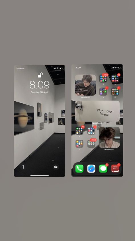 Grey Aesthetic Homescreen, Home Screen Iphone Aesthetic, Aesthetic Homescreen Ideas, Lockscreen Themes, Phone Apps Iphone, Grey Aesthetic, Aesthetic Homescreen, Ios App Iphone, Iphone Home Screen Layout