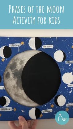 Take a look at our step-by-step video tutorial on creating your own moon phases craft! This educational craft is the perfect kids activity to keep kids entertained whilst also teaching them about the phases of the moon. Moon Phases Craft, Moon Phases Worksheet, Astronomy Crafts, Moon Lessons, Moon For Kids, Kids Indoor Play, Moon Activities, Space Crafts For Kids, The Phases Of The Moon