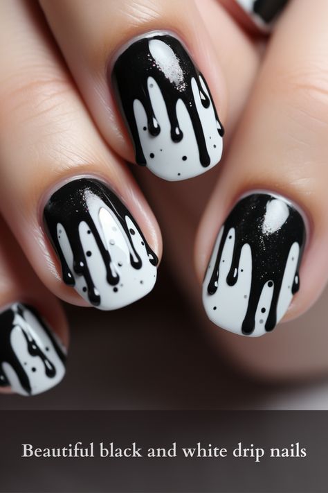 Paint Drip Nails, Dripping Nails, Drip Nail Art, Classic Manicure, Dripping Paint, Art Time, Drip Nails, Liquid Nails, Fresh Perspective