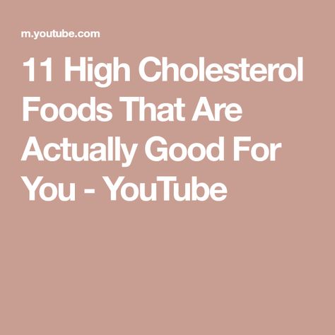 11 High Cholesterol Foods That Are Actually Good For You - YouTube Diet For High Cholesterol, High Cholesterol Diet, High Cholesterol Foods, Electron Transport Chain, Cholesterol Foods, Healthy Cholesterol Levels, Hdl Cholesterol, Cholesterol Diet, Low Cholesterol