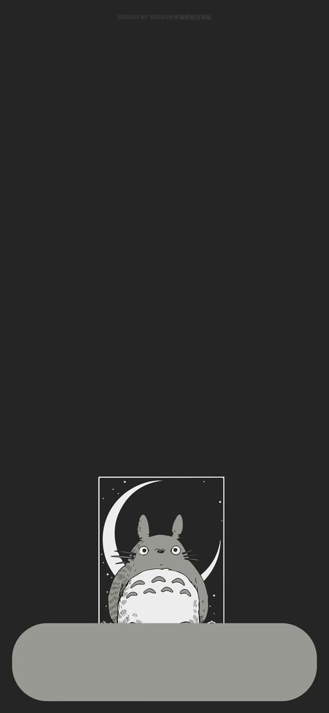 Totoro Black Wallpaper, Totoro Lockscreen, Wallpaper Pairs, Boox Palma, Ghibli Wallpaper, Random Wallpaper, Theme Wallpaper, Iphone Home Screen Layout, Iphone Lockscreen