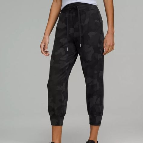 lululemon Ready to Rulu Cropped Jogger Lululemon Joggers, Joggers Black, Cropped Joggers, Camo Designs, Velour Fabric, Womens Capris, Card Sleeve, Black Camo, Joggers Womens