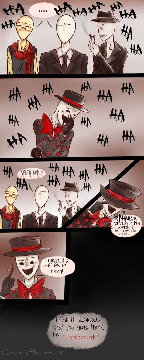 Oh No by crescentshadows19.deviantart.com on @DeviantArt Things For School, Slender Brothers, Creepy Pasta Comics, Creepypasta Slenderman, Creepy Dude, Creepypasta Proxy, Creepy Pasta Family, Creepypasta Funny, Creepy Drawings